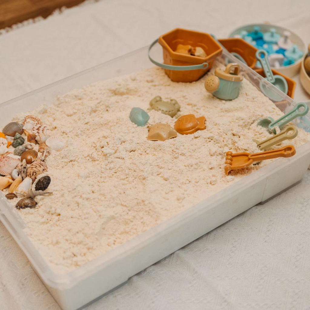 Taste-safe Sand Sensory bins - good for 10 pax
