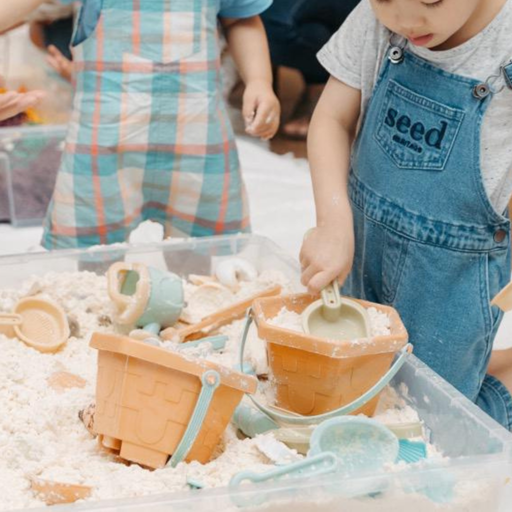 Taste-safe Sand Sensory bins - good for 10 pax