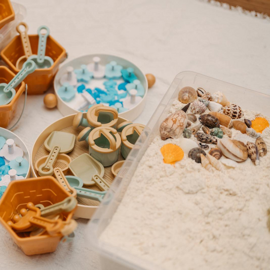 Taste-safe Sand Sensory bins - good for 10 pax